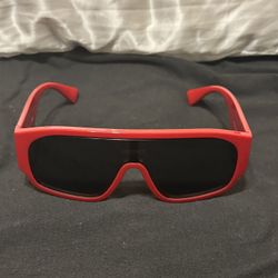 Versace logo shield sunglasses Red 