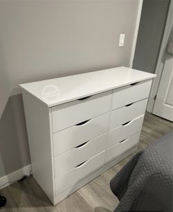 White 8 drawer dresser