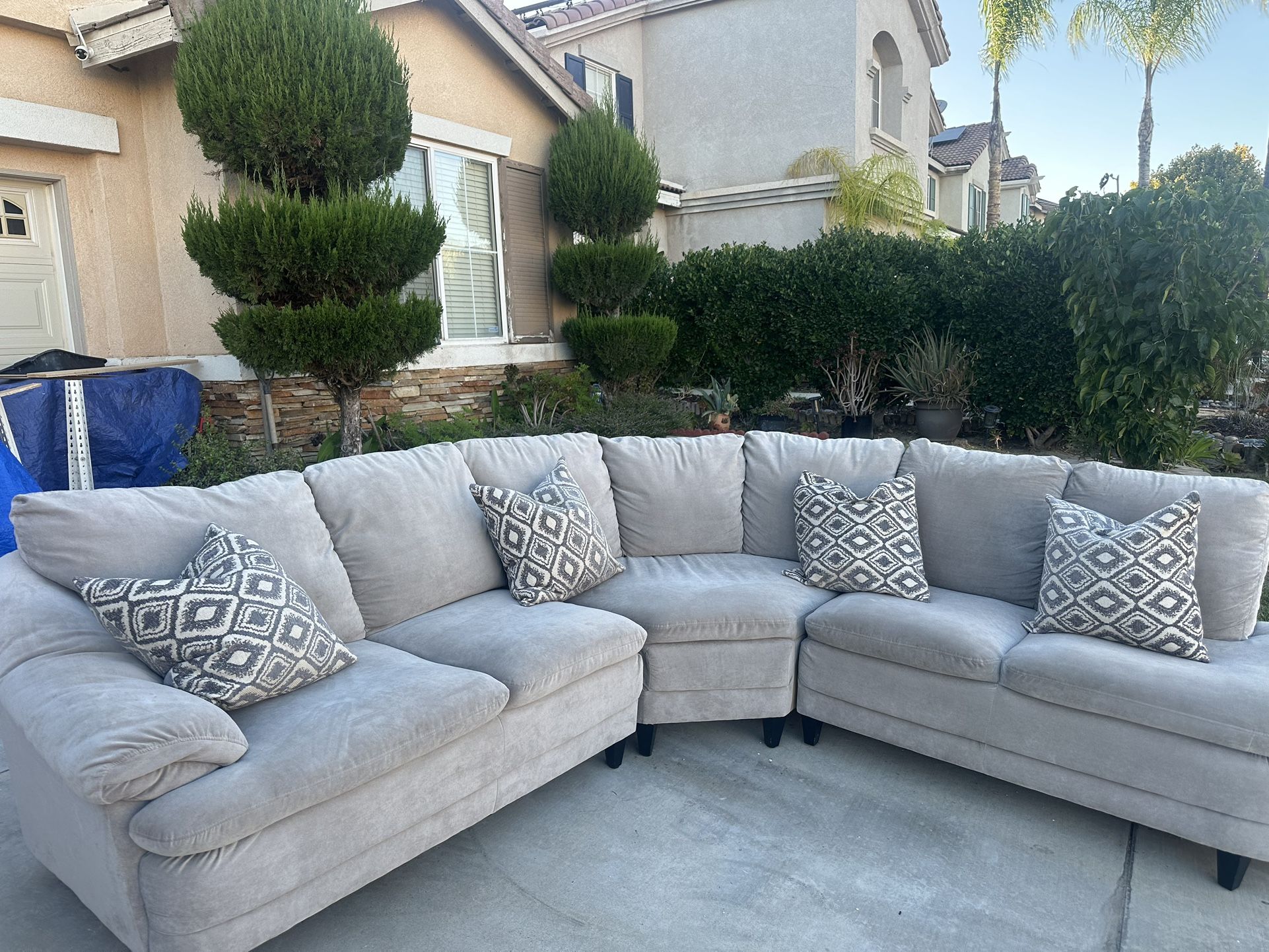 Couch And Marble Tables