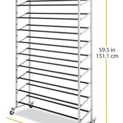  10 Tier Shoe Tower Rack Shelf