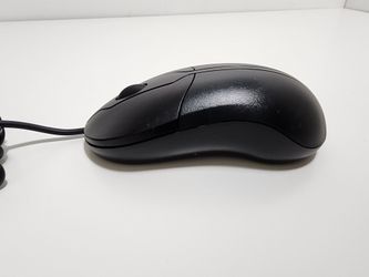 Dell Black USB Scroll Wheel 3 button Optical Mouse wired keyboard PC computer