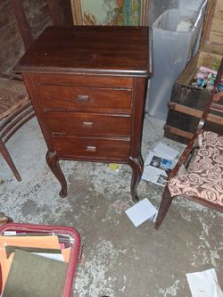 3 drawer vintage cabinet beautiful.