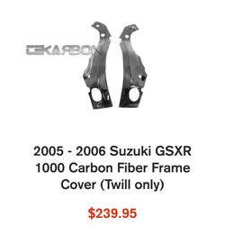 Tekarbon 2005 2006 Suzuki GSXR 1000 Carbon Frame Covers