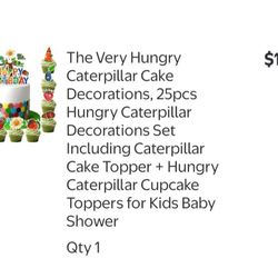 Hungry Caterpillar Cupcake, Cake And Bday Sign
