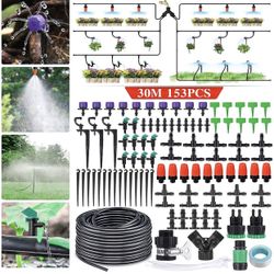 Irrigation System 100Ft DIY Micro Drip Irrigation Kit