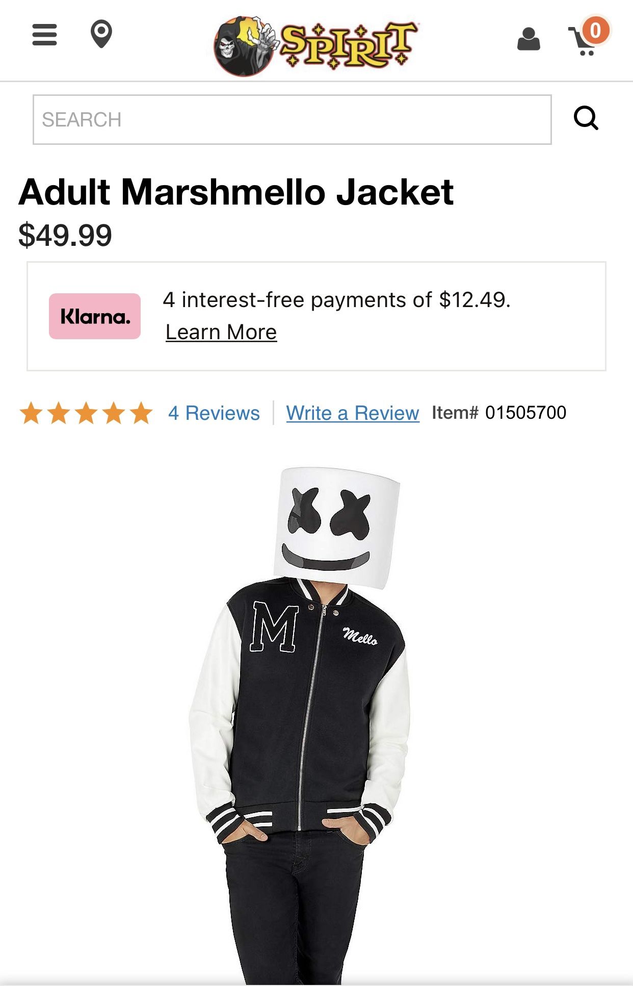 FULL DJ MARSHMELLO HALLOWEEN ADULT COSTUME!! Comes With LIGHT UP MASK AND JACKET!!