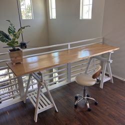 Large Adjustable Desk & Chair