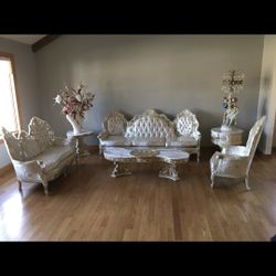 Vintage French Provincial Sofa Set