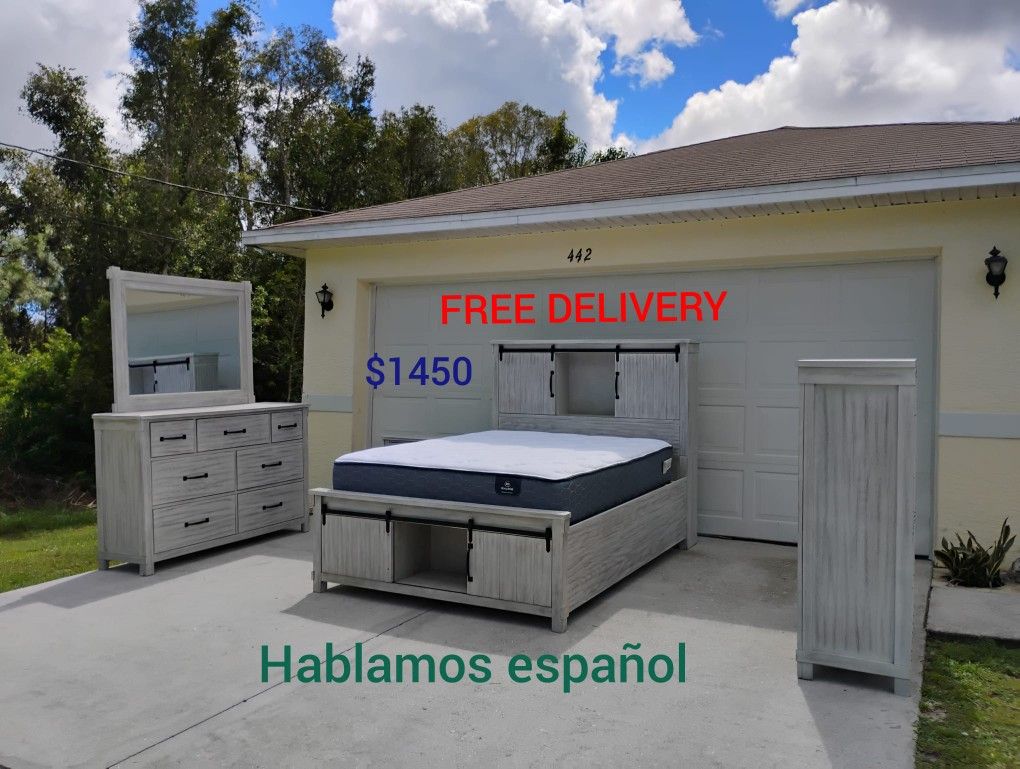 Queen Size Bedroom Set With Mattress GREAT CONDITION π FREE DELIVERY π