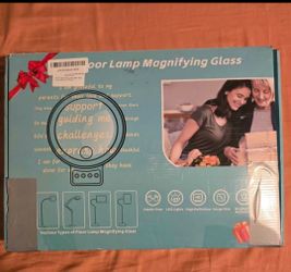 Lámpara de Mesa LED con Lupa Reajustable - Ideal para Manualidades y Lectura