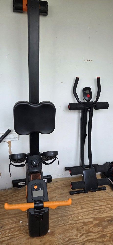 Rowing Machine & Ab Roller