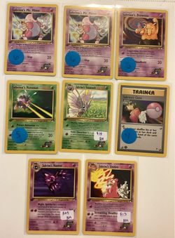 1st Edition Sabrina’s Collection Pokémon Gym Heroes Near Mint