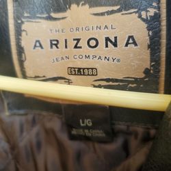 Vintage  Leather  Mens Jacket  Size  LG By ARIZONA JEAN COMPANY  I ASK $55.00