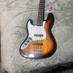Glarry Electric bass guitar (Left Handed) Used (good Condition) 