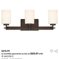 3-Light Bathroom/Vanity Light 
