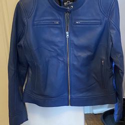 Blue Leather Jackets 