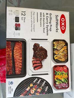 OXO SoftWorks 12-Piece Grilling Prep & Carry System