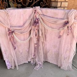 Beautiful back drop with French material