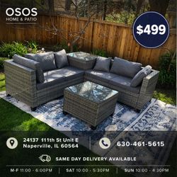 L Box Patio Furniture set w/ Storage Container