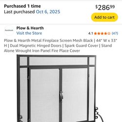 New Fireplace Screen