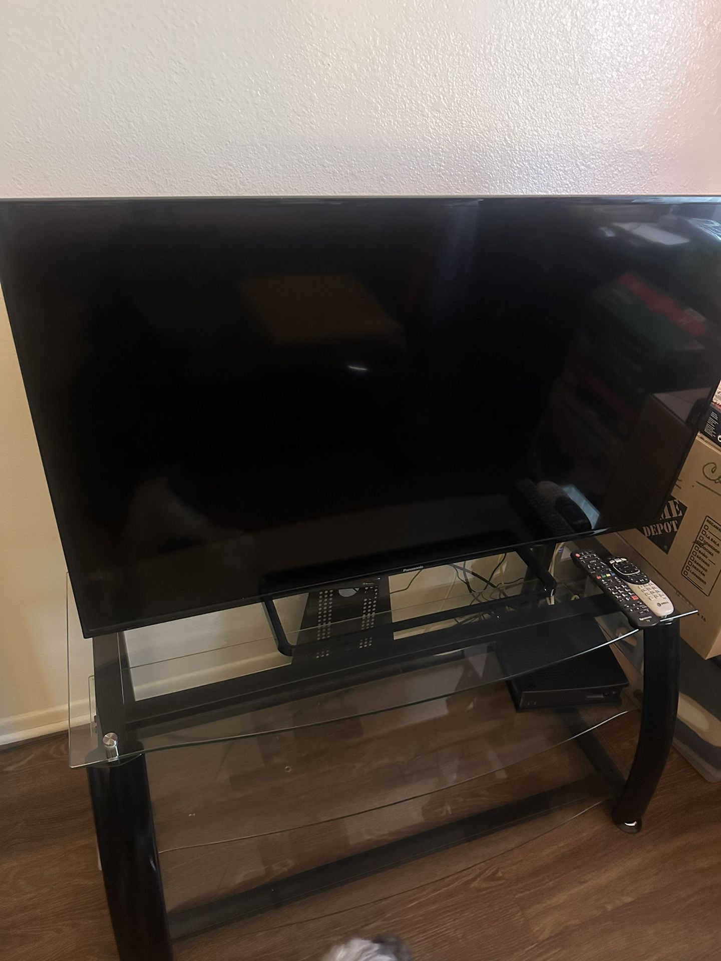 Panasonic $300 For TV And TV Stand