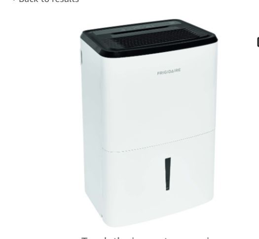 Frigidaire 50 Pint Dehumidifier, White