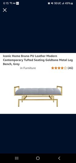 Bench Seat Upholstered New In Box 48"