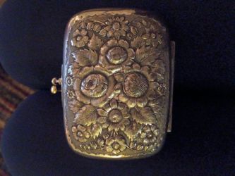 Vintage silver clutch soap box