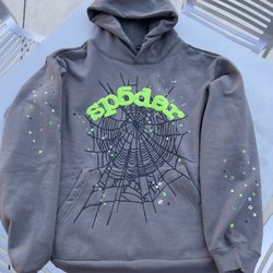 Gray Slate Sp5der Hoodie