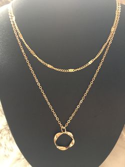 $12 New Double Strand Necklace And Earrings Set Handcrafted 