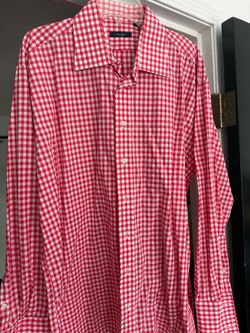 Eight new size large authinic Burberry shirts with price tags attached