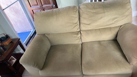 Green love seat. Lazy Boy