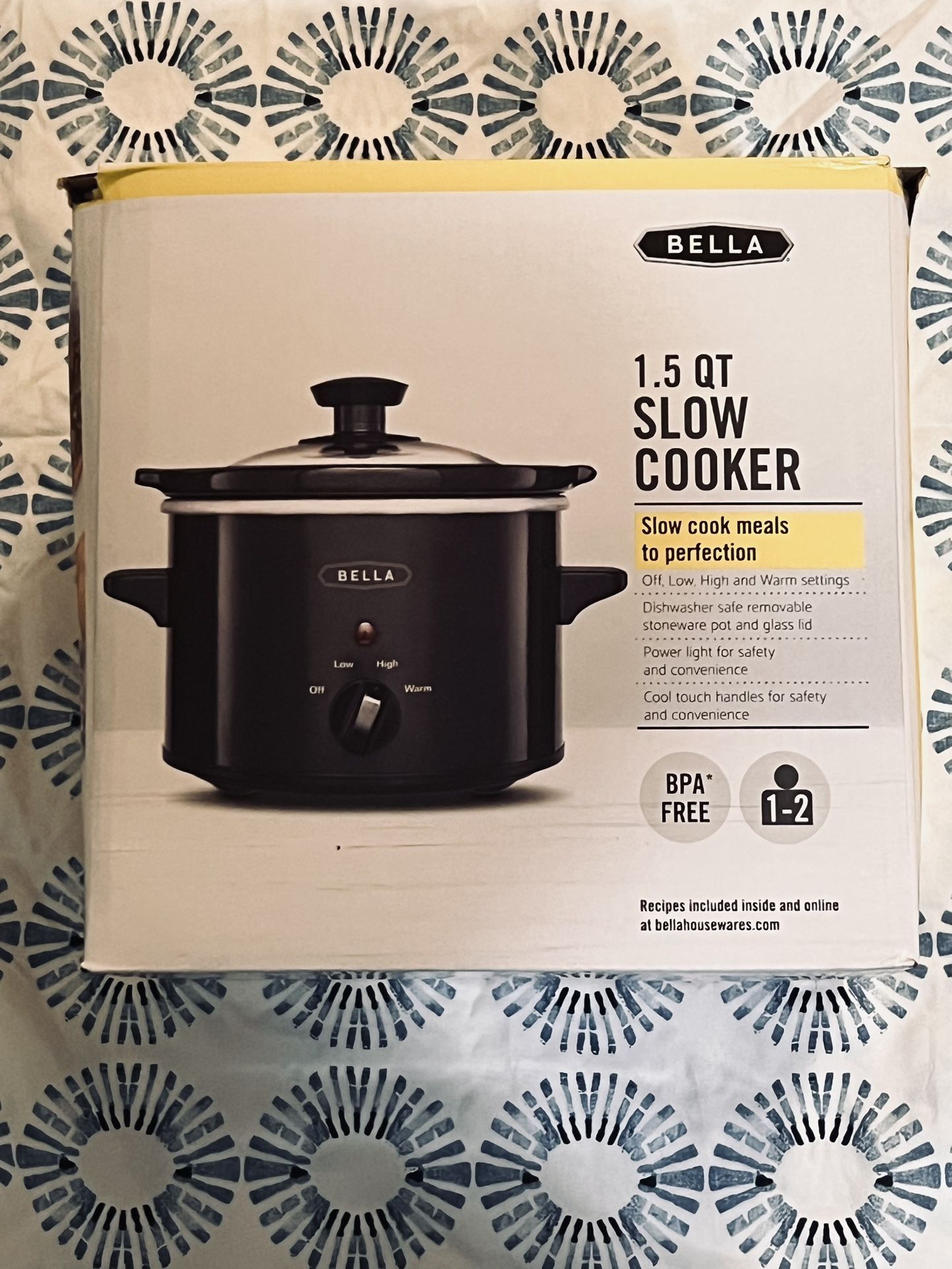 Bella 1.5 QT Slow Cooker