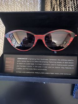 Vintage Zebra Wood RX SUNGLASSES