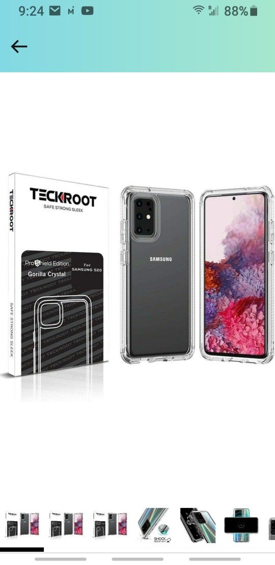 Samsung Galaxy Gorilla Crystal Ultra Clear Case Reinforced Corner Shock-Absorption Anti-Scratch Anti-Yellow Ultra Thin, Case for