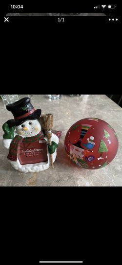 Christmas frame light globe