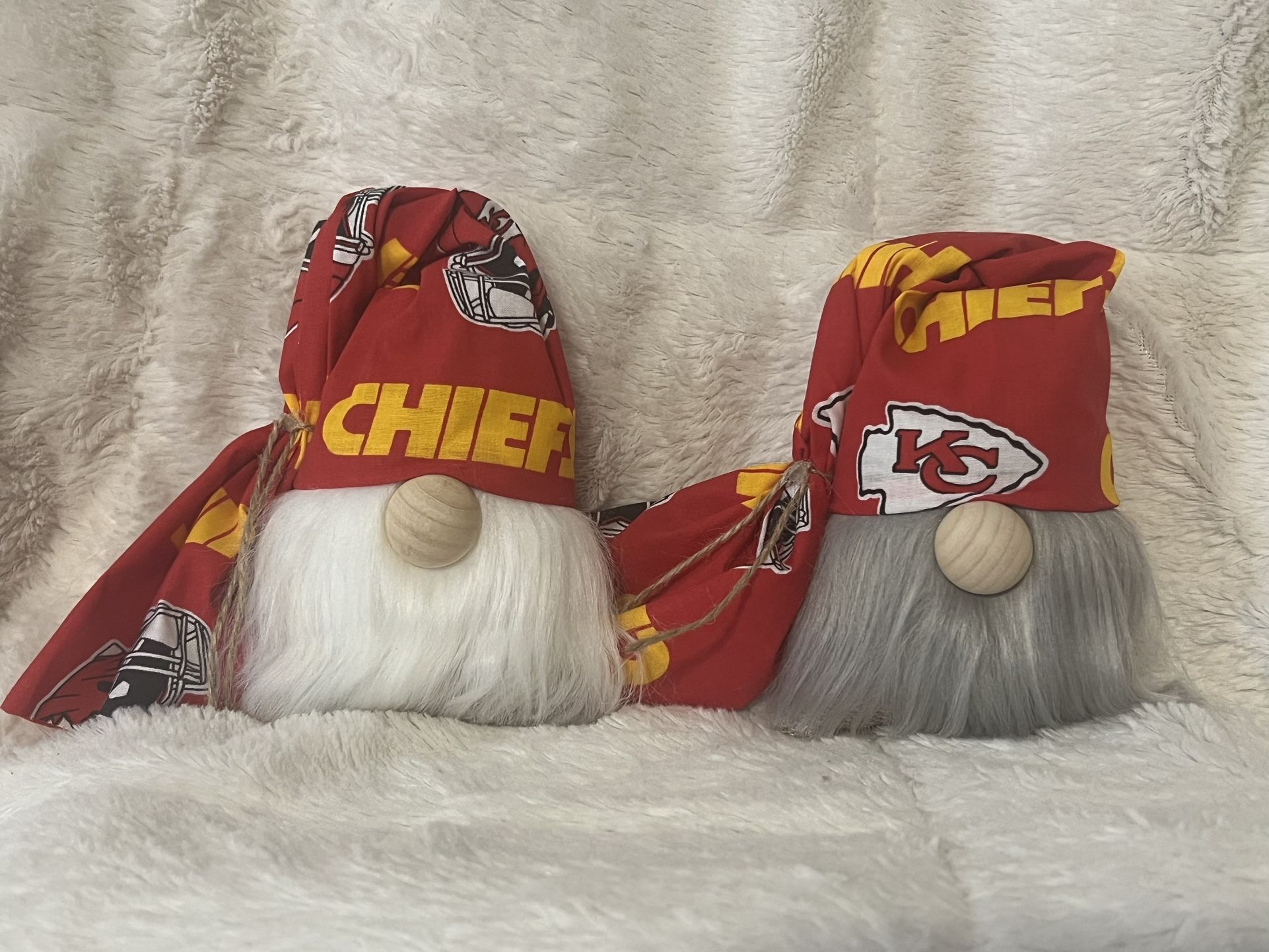 Superbowl NFL Kanas City Chiefs gnome Handmade MANY AVAILABLE football home decor sports