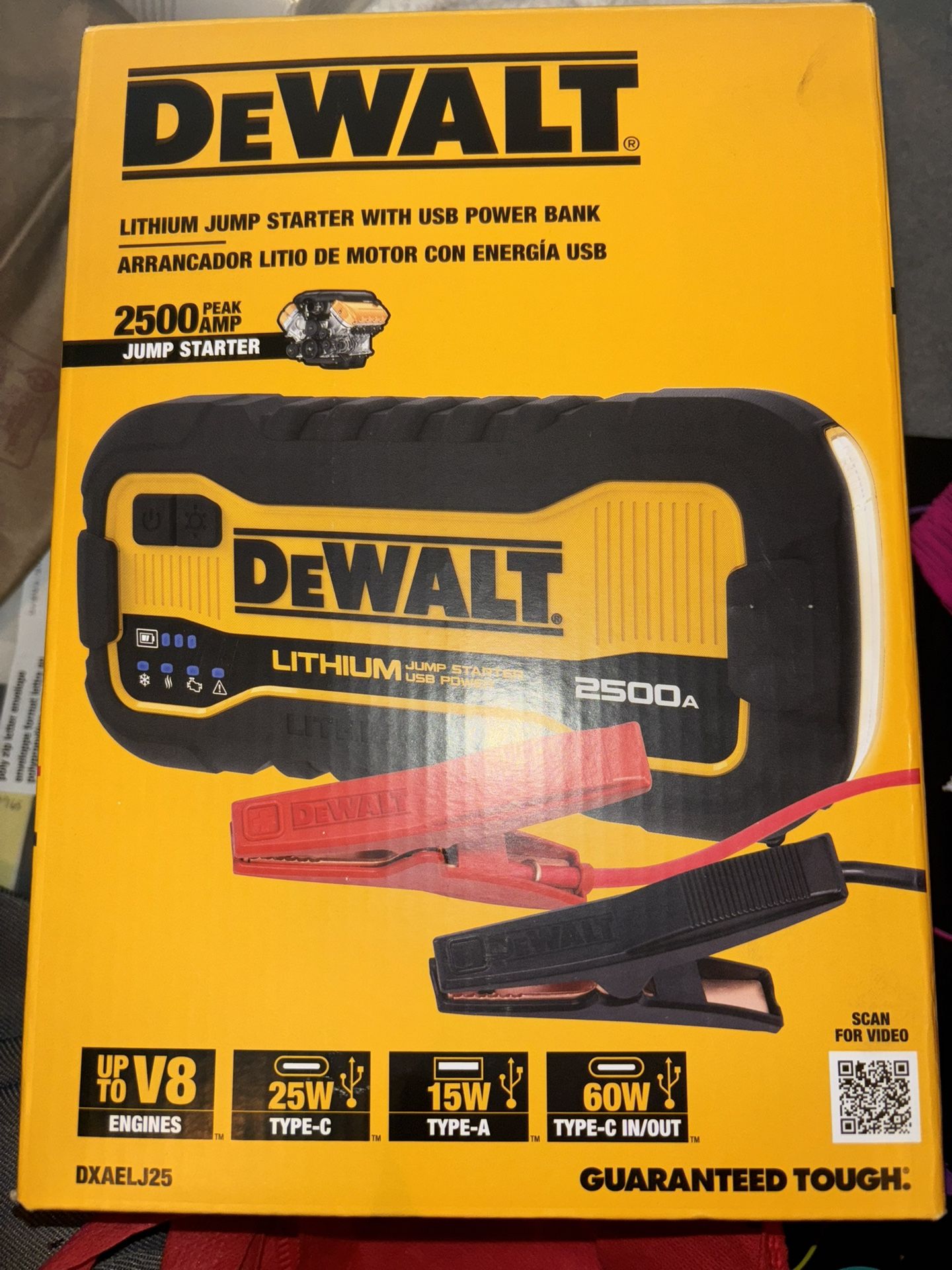DeWalt Jump Starter 2500 AMPS