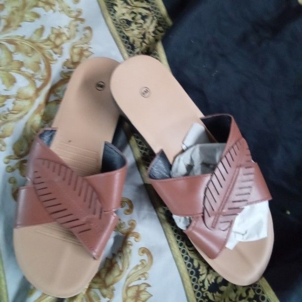 Brown Flip Flops 