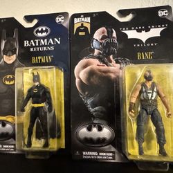 Spin Master 3.75" Batman & Bane Figures MOC SOLD OUT! Batman Returns TDK
