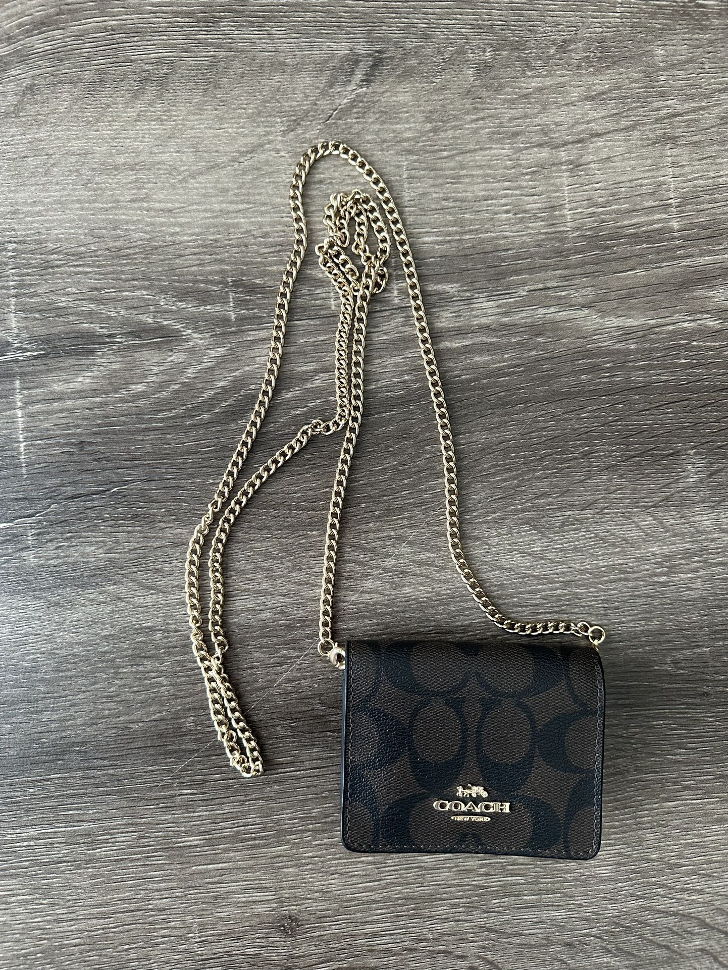 Coach Mini Wallet With Chain