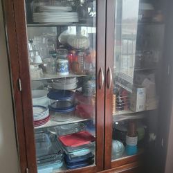 Dinning Table 6 Chairs China Cabinet 