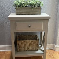 Gray Nightstand 