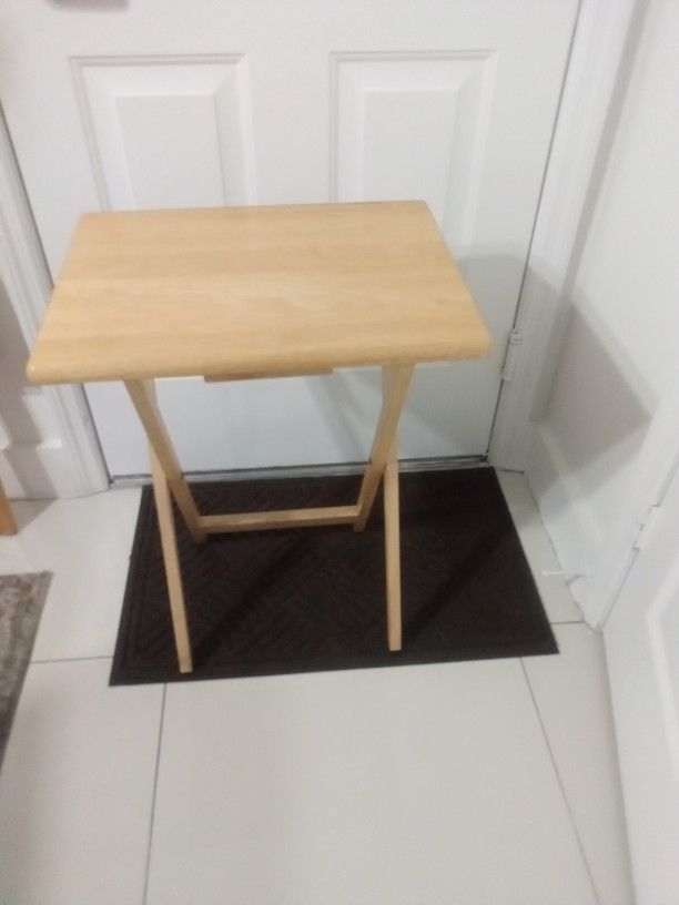 Folding Wood Breakfast Table