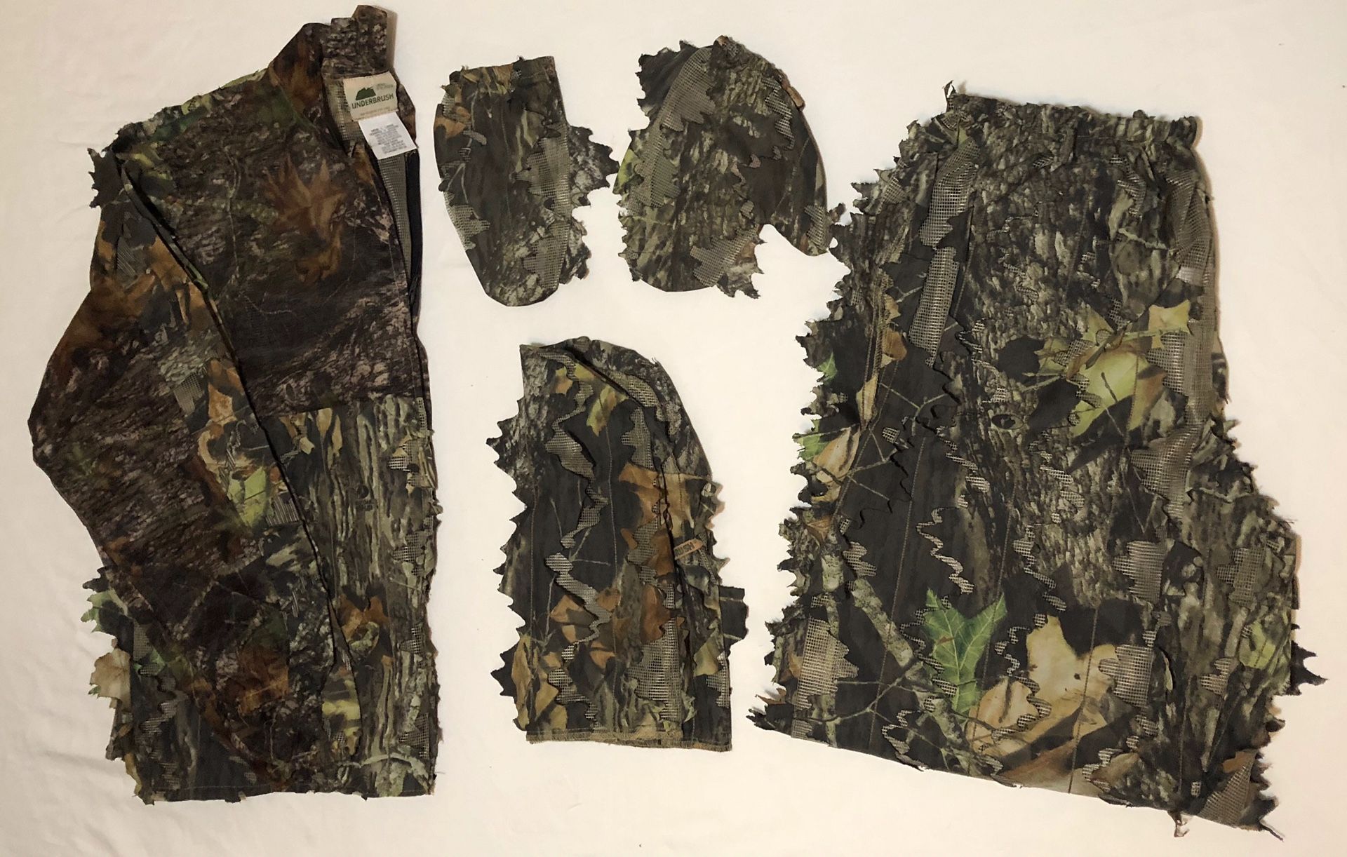 Underbrush 3D Leafy Camo Bug Suit, Ghillie Suit, Large