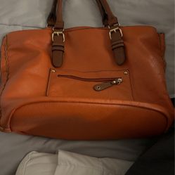 Orange and Brown Bag