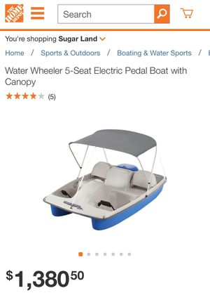 Photo Water Wheeler 5-Seat Electric Pedal Boat