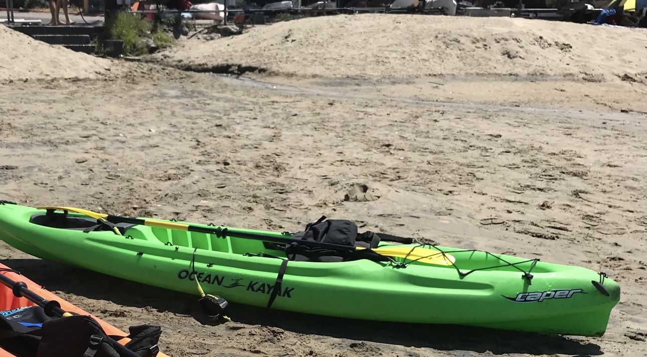Sit-on-Top Ocean Kayak – Paddle, Seat & Life Vest Included”