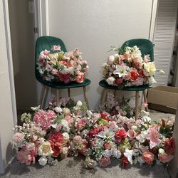 Faux floral arrangements for weddings, special events