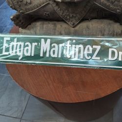 Edgar Martinez Metal Street Sign